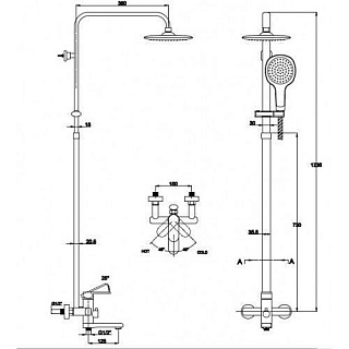Душ. система KAISER Arena овал (36182)