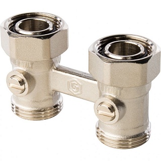 Узел нижнего подключения Н-образный прямой для двухтрубной 3/4х3/4(SVH 0002 000020) STOUT