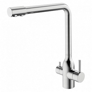 Смес. д/кухни  MELANA STELLO нерж. под фильтр сатин(F610304)