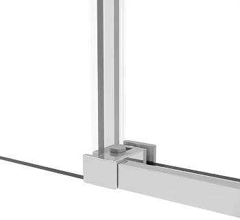 Ограждение душевое VINCEA Slim Soft 1200*800, хром, стекло прозрачное VSR-1SS8012CL (VDS-1SS120CL+VSG-1SS800CL)