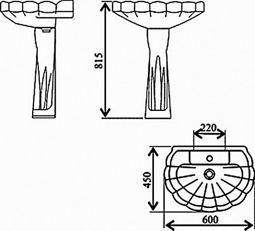 Умывальник с пьед."Ромашка" (Самара) снят с производства