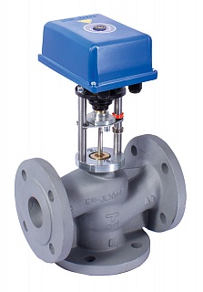Клапан регул. 3-х ход. ВКТР DN40, PN16, Kvs63, 1...150°C, с ВЭП-118, 4 скор., 3-поз., 220V ВОГЕЗ