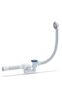 Обвязка для ванны клик-клак, регул. с выпуском и перел с гибкой трубой 375*40*50 АниПластEC255G (15)